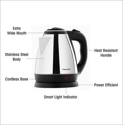 BUTTERFLY Rapid Stainless Steel Electric Kettle 1.5 liter